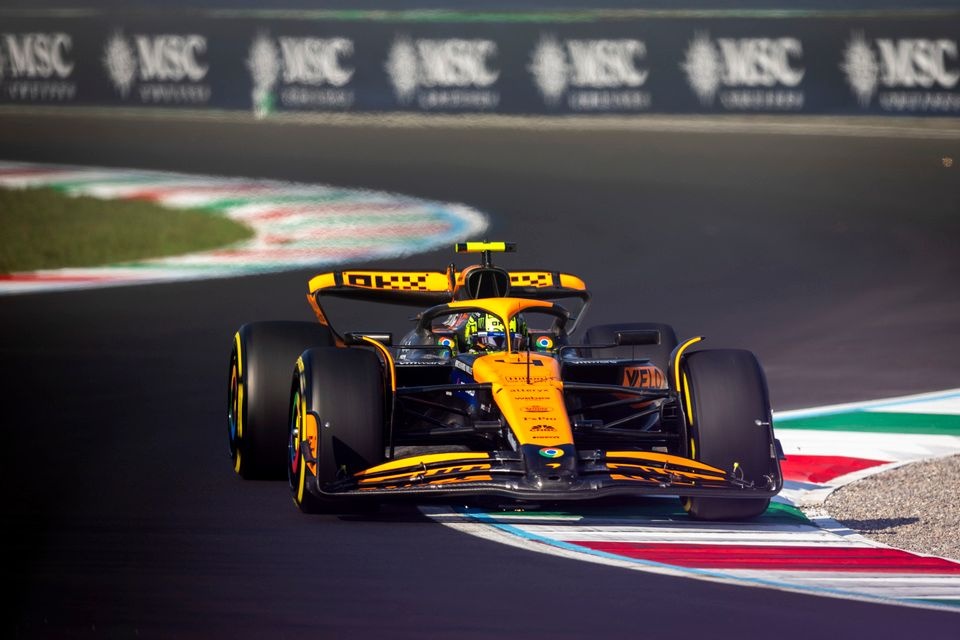 F1 Italian GP Norris on pole from Piastri as Verstappen struggles